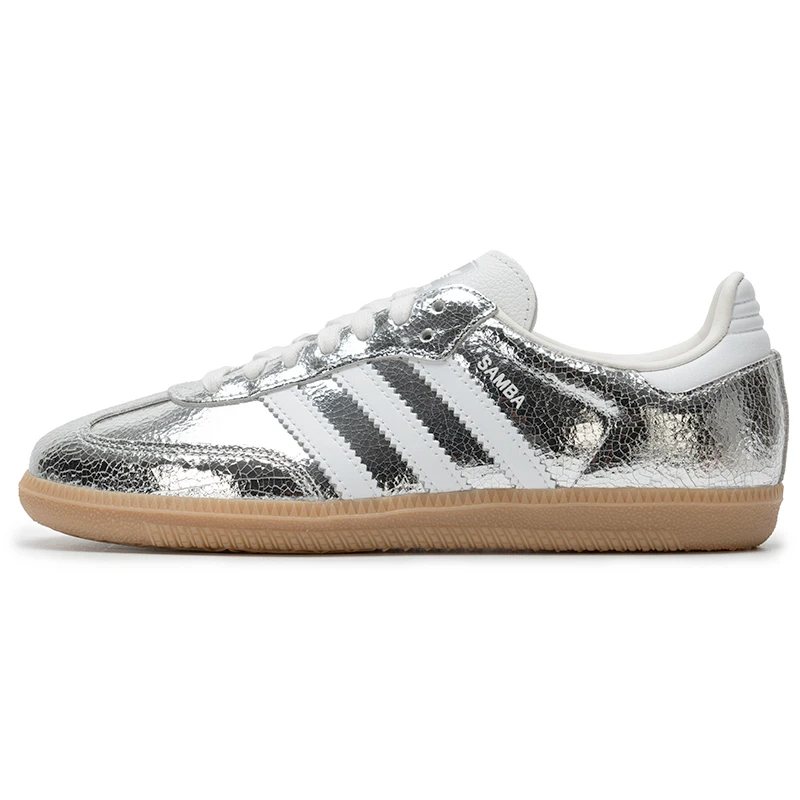 Adidas (Adidas) Trefoil Zapatillas de deporte para mujer Samba Og Retro Fashion Zapatillas bajas Zapatos casuales Jr0035