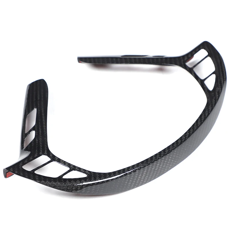 For Infiniti G Series 2007-2013 Real Carbon Fiber Car Steering Wheel Button Frame Decorative Sticker Car Accessories 5