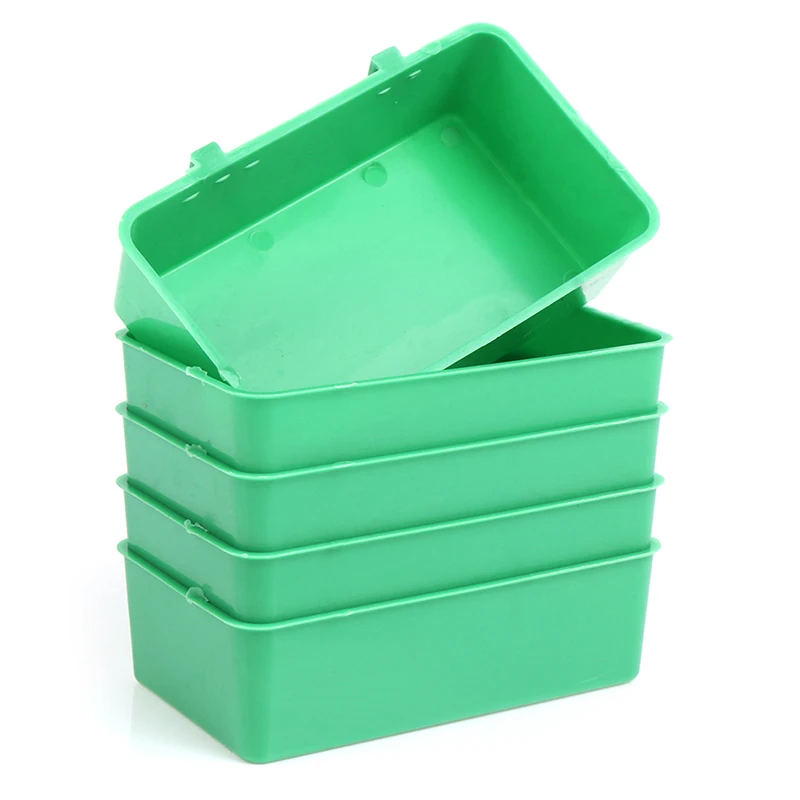 NEW SALE 5pcs Multifunction Food Tray Parrot Bathtub Animal Cage Standing Wash Shower Box