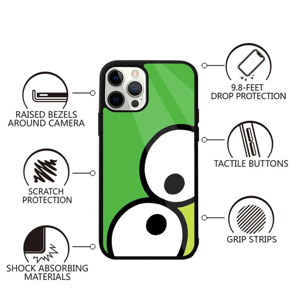 Frog K-KeroS K-KeroppiS Phone Case For iPhone 15,14,13,12,11,Plus,Pro,Max Mini Magsafe Magnetic Wireless Charging