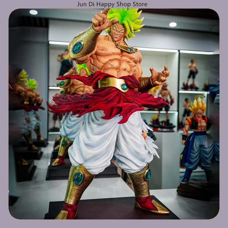 50cm dragon ball broly lendário super saiyan anime figura modelo estátua coleção decoração de mesa ornamento brinquedos presentes