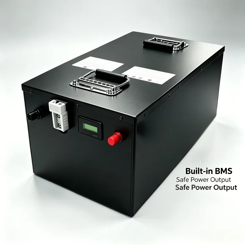 60V Deep Cycle Lithium Ion Battery Pack 30Ah-250Ah Built-in BMS With Charger High Capacity For 1KW-5KW Solar Power System Invert