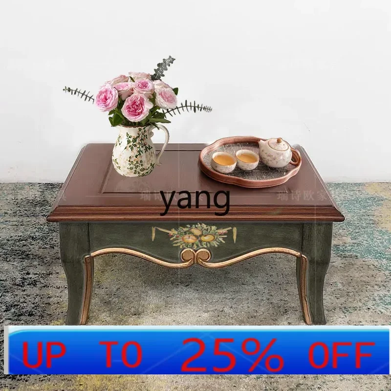 

LTT bay window small coffee table tatami tea table painted solid wood low table