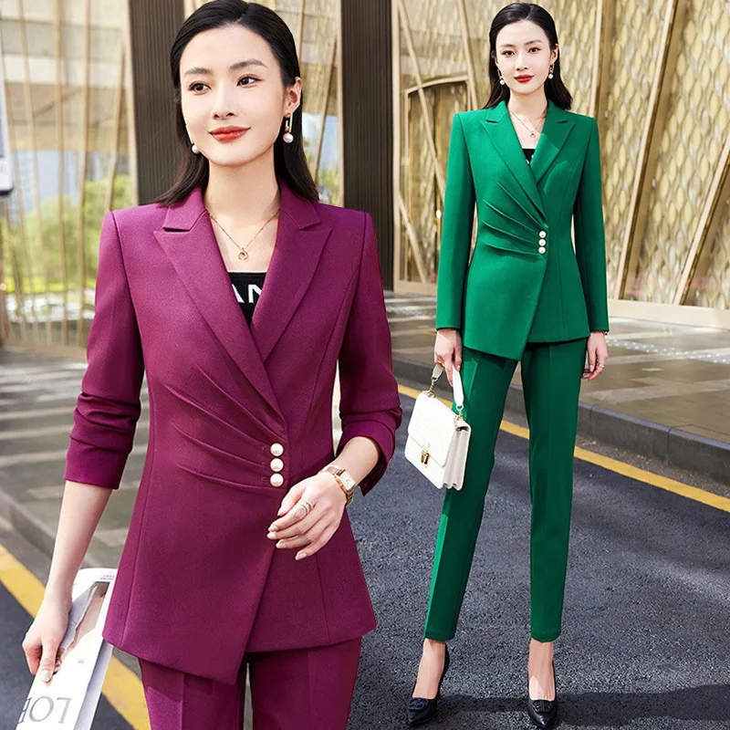 

Suit Jacket Female Host Formal Wear General Manager Business Suit Casual Business Attire Capable Temperament Socialite Women's C