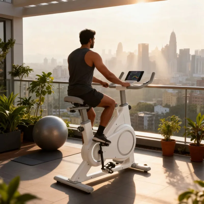 

Heavy Duty Spinning Bike Professional Grade for Cross Training Functional Fitness Workout Program