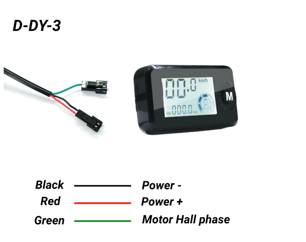 Pantalla LED para patinete eléctrico, medidor de velocidad, tablero de instrumentos, registro independiente, accesorios para bicicleta, 24V, 36V,