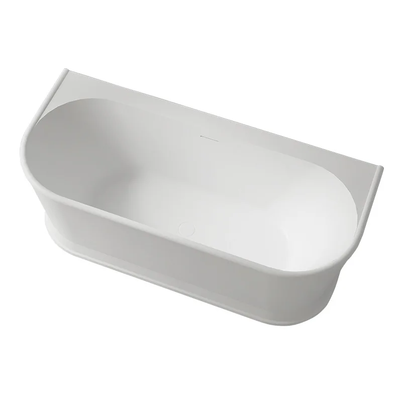 

European acrylic household bathtub against the wall light luxury hotel B & B Internet celebrity adult integrated bathtub