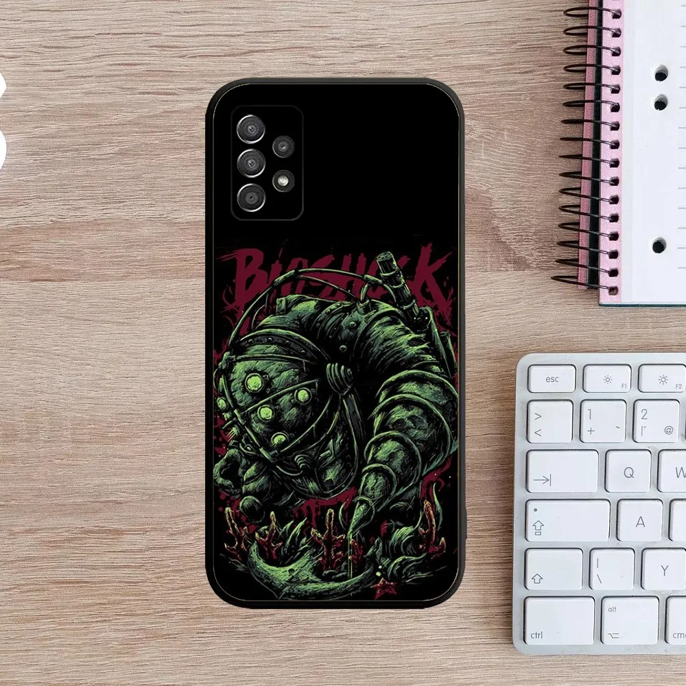 Etui na telefon Game B-BioShock do Samsung Galaxy A13,A21s,A22,A31,A32,A52,A53,A71,A80,A91 Soft Black Cover