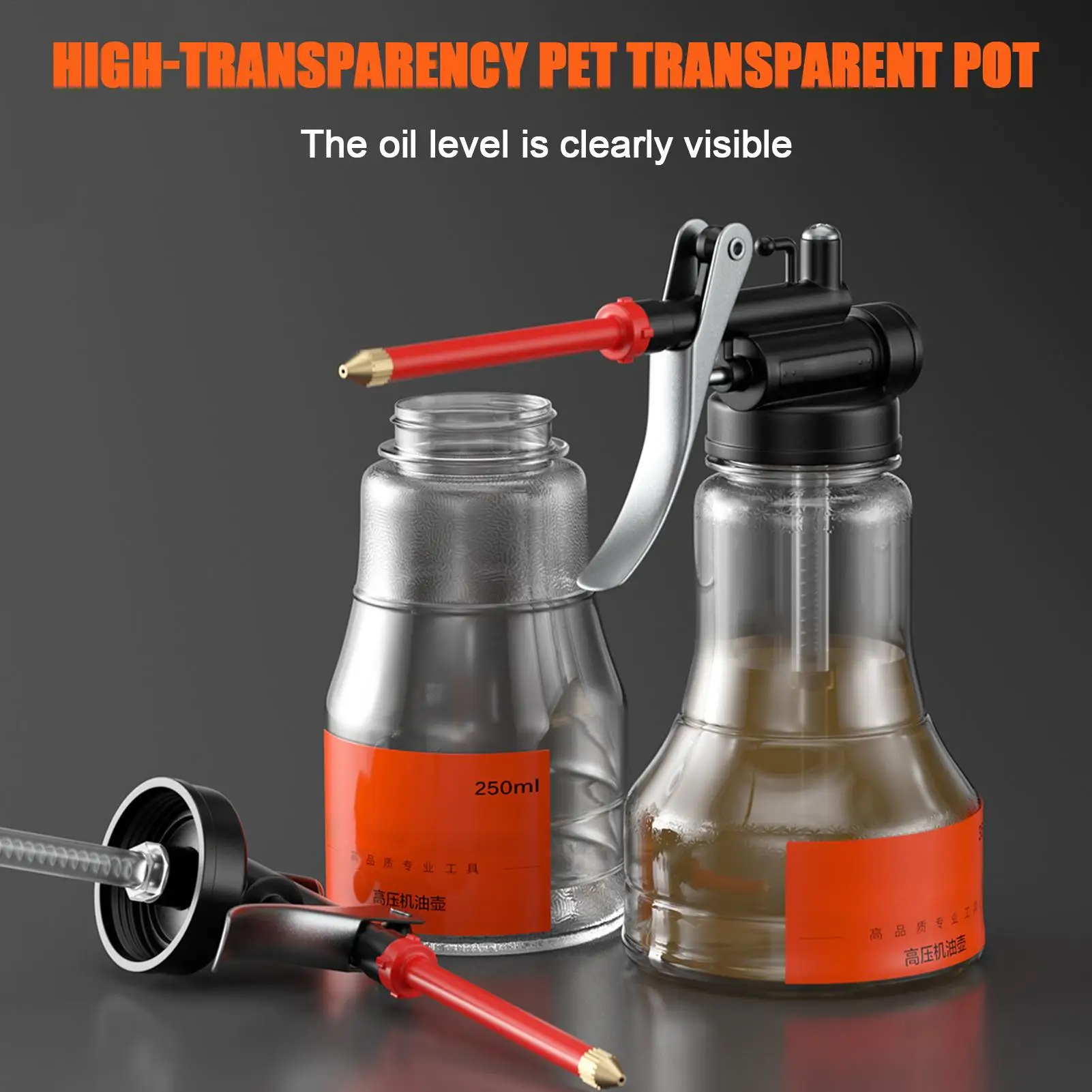 

350ml Pump Oiler Bottle with Straight Spout - Lubrication Sprayer for Electronic Devices, Workshop Equipment & Car Maintenance