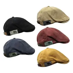 Cotton Caps For Men Hats Berets British Western Style Ivy Cap Classic Winter Woman Vintage Linen Beret