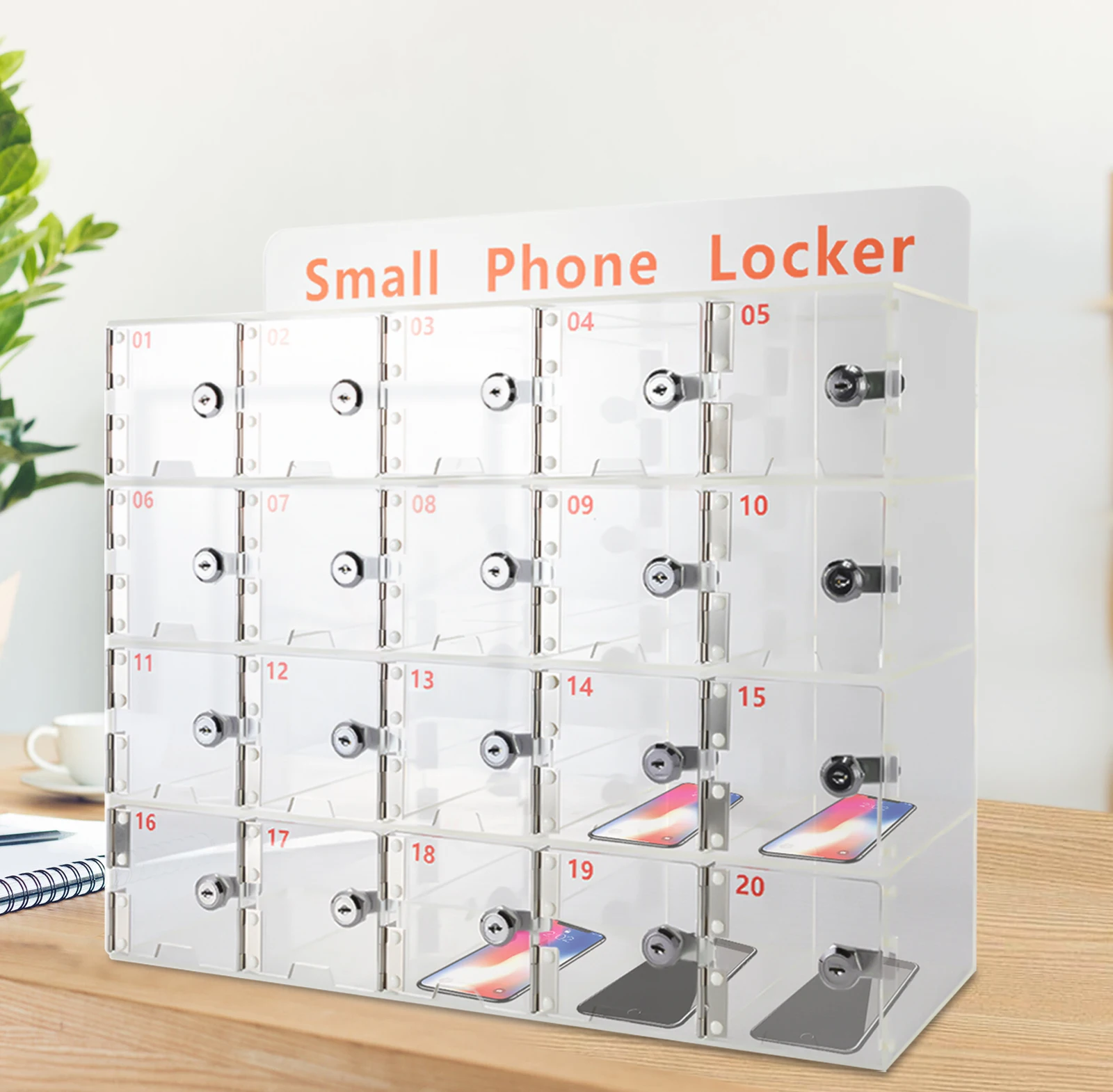 Cell Phone Lockers Classroom Phone Pocket Storage Organizer Box Office  Lock Box on Wall