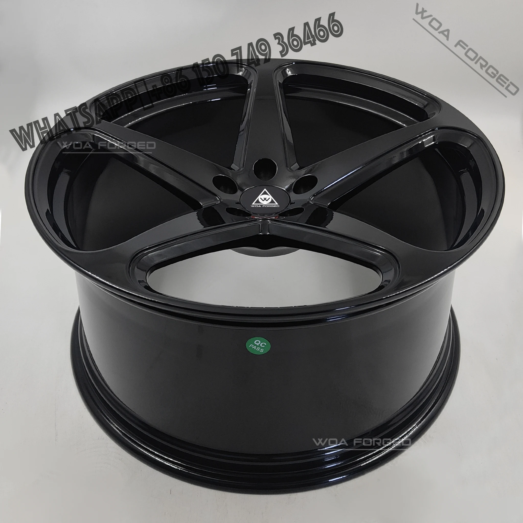 

Gloss Black Forged Car Wheels CG-201 High Performance Flanged Single Disc Forged Single Five Spoke Boutique Wheels for VOSS