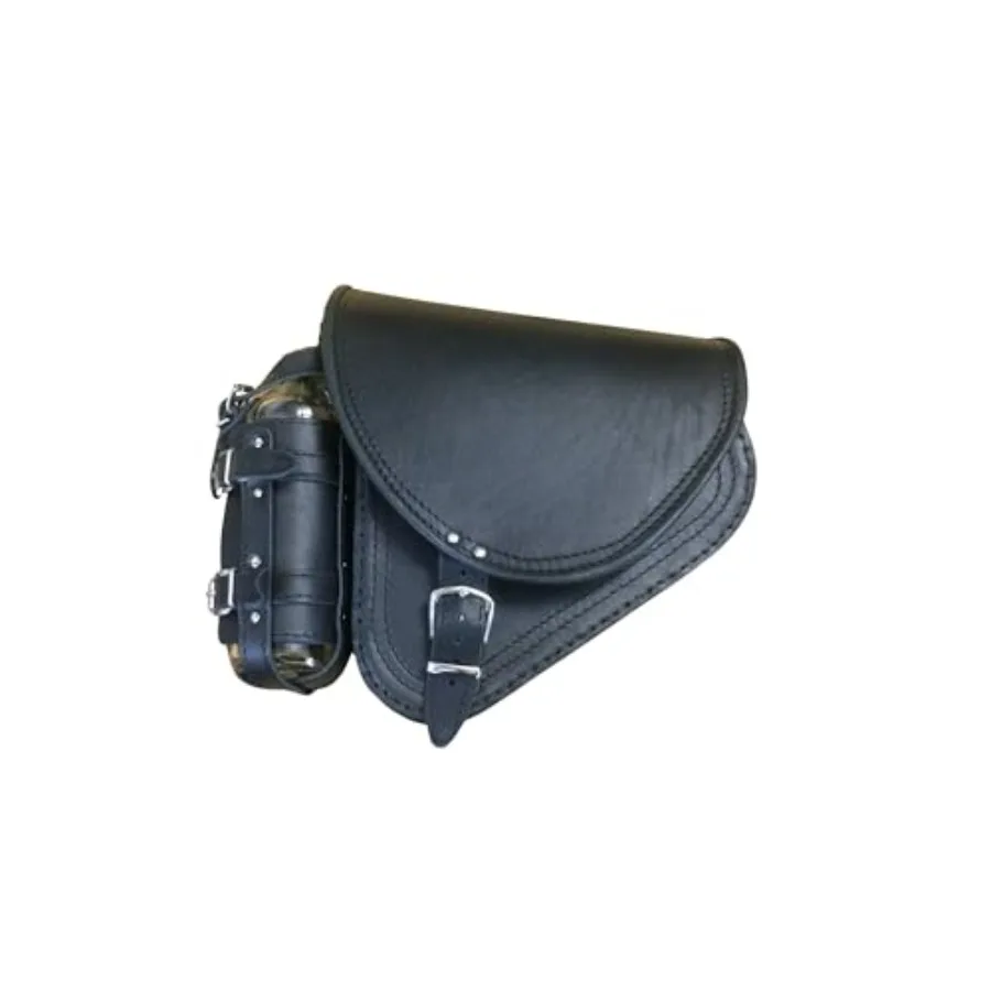 

Diablo Black Swing Arm Bag Biker Bag Hardtail Frame Compatible with Harley Davidson Fatboy Left Breakout Fat Bob Side HD Specia