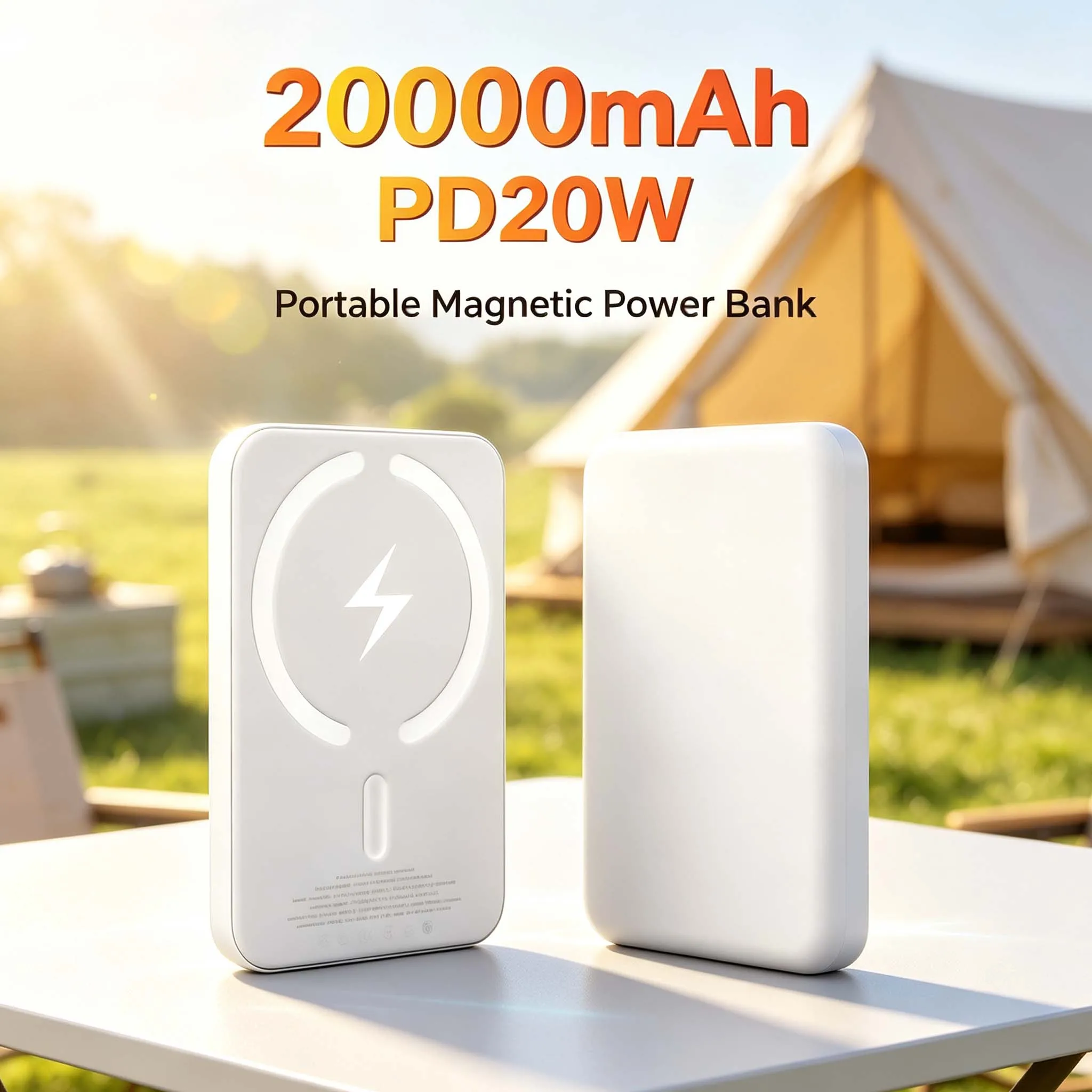 מטען נייד מגנטי 20000mAh מהיר 22.5W