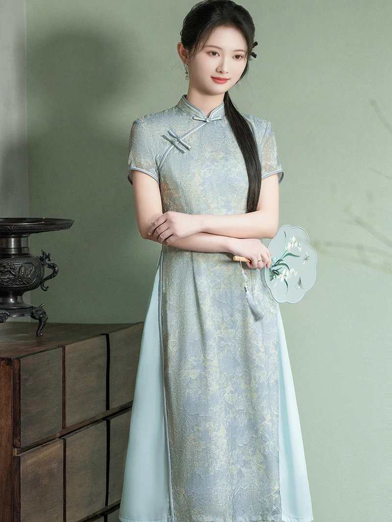 Nowa Letnia Młodzieżowa Chińska Ceremonia Herbaty Dr. Long ort Sve Oddychająca Odzież Codzienna dla Niewielkich Rozmiarów