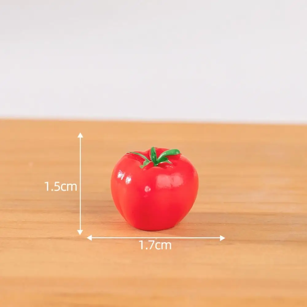 

Cute Vegetable Figurines Miniatures Resin Crafts Mini Simulation Vegetable Basket DIY Realistic Vegetable Model
