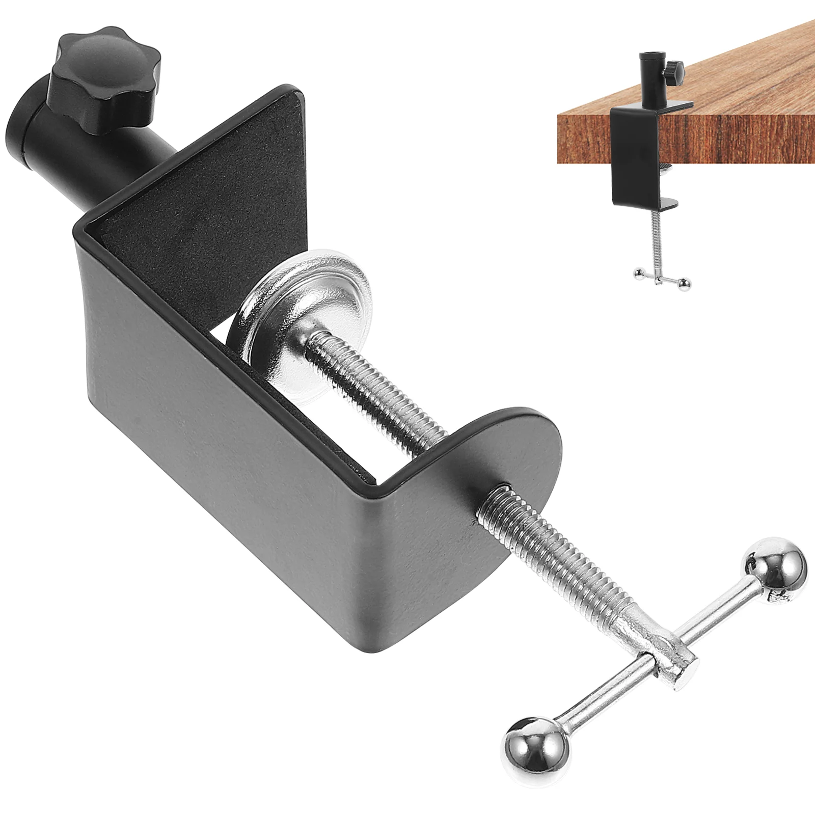 Desk Clamp Desktop Fixing Bracket Boom Mic Woodwork Aluminum Alloy Folding Table Heavy Duty Mounting