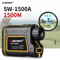 SNDWAY Rangefinder Telescope 600M 1000M 1500M Laser Distance Meter For Hunting Monocular Golf Range Finder Roulette Tape Measure