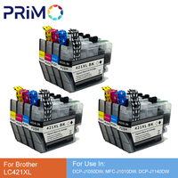 LC-421XL LC421 LC421XL LC 421 High capacity Compatible Ink Cartridge For Brother DCP-J1050DW MFC-J1010DW DCP-J1140DW Printer