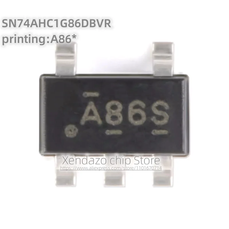 10pcs/lot SN74AHC1G86DBVR printing A86* A86S SOT-23-5 package Single channel 2 input positive or negative gate Logic Chip