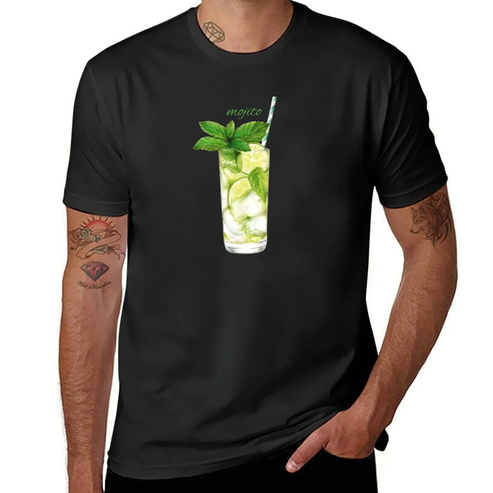 Mojito T-Shirt cute clothes anime clothes plus size tops plain t shirts men