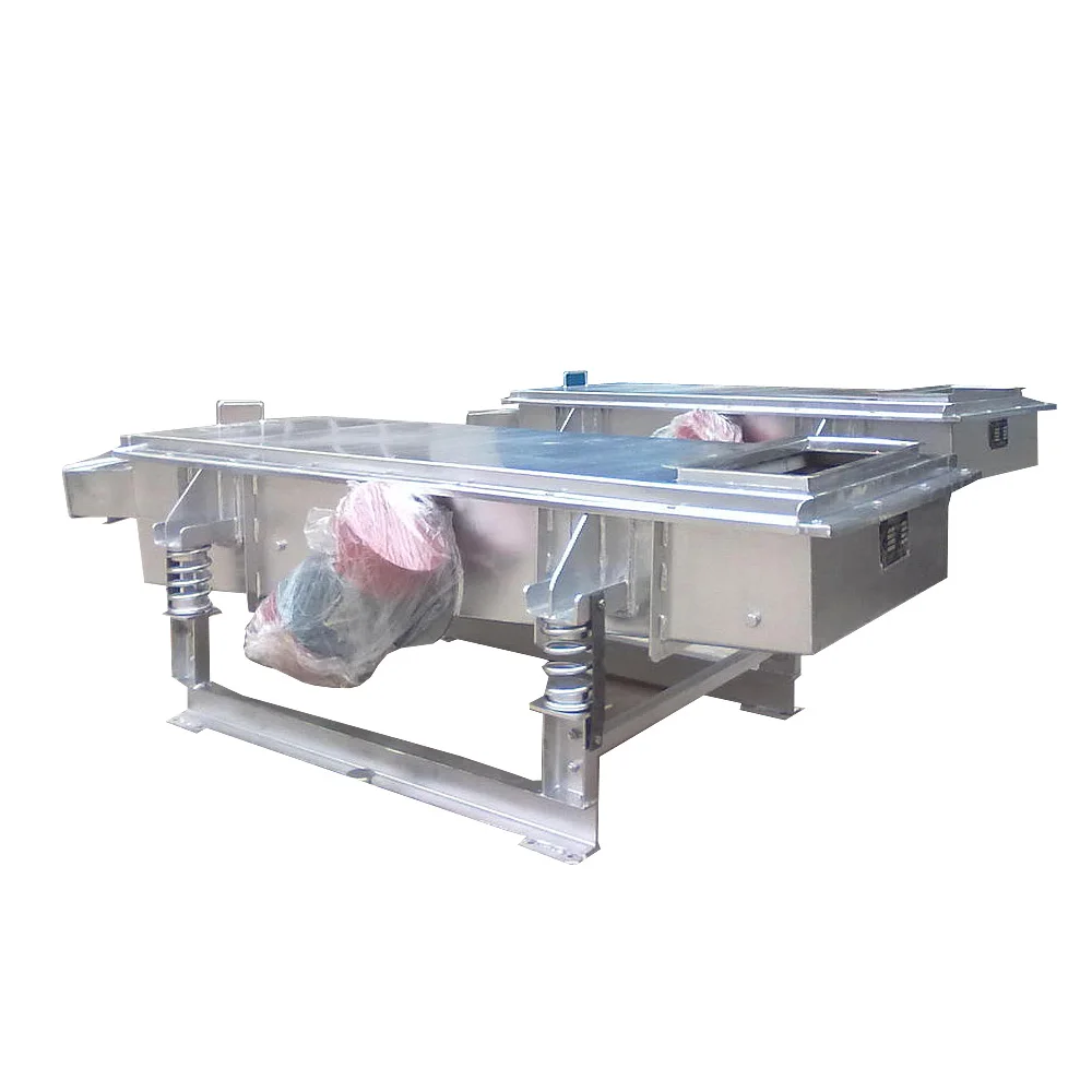 Multi Layer Linear Vibrating Sieve Custom Size Vibratory Screening Machine Large Capacity Wet Dry Material Separating Machinery