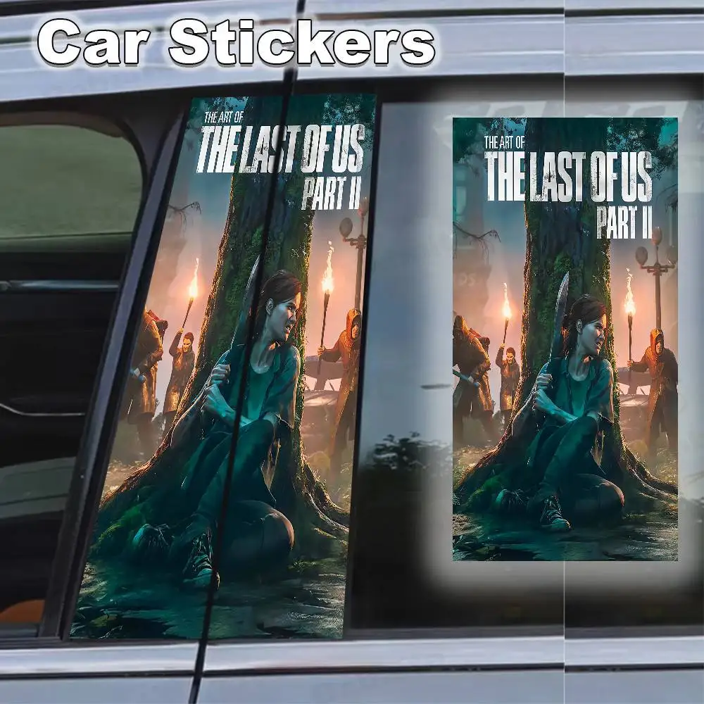 

Game The Last Of Us 2-Piece Creative Car Post Sticker Waterproof And Scratch Resistant Suitable For Auto Parts