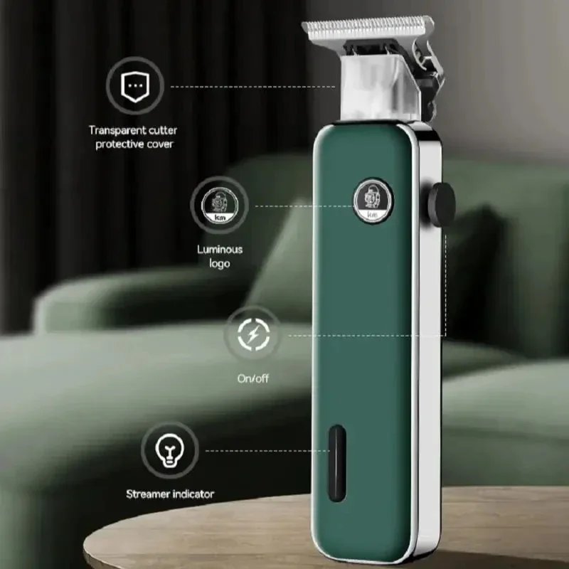 Kemei KM-5098 Cordless Professional Hair Clipper Rechargeable Electric Hair Trimmer Barber Hair Cutting Machine  Clippers