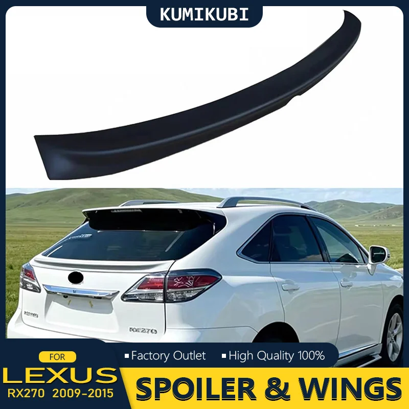Rear Trunk Lid Car Spoiler For 2009-2015 LEXUS RX270 RX350 450 Automobile Tail Wing Carbon Fiber Material Accessories Part