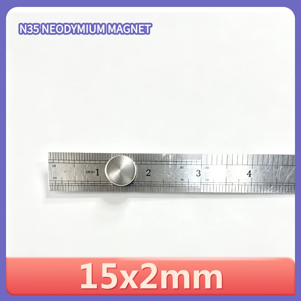 15x2 Strong Magnets 15mmx2mm Permanent Small Round Magnet 15x2mm Thin Neodymium Magnet Magnetic 15*2