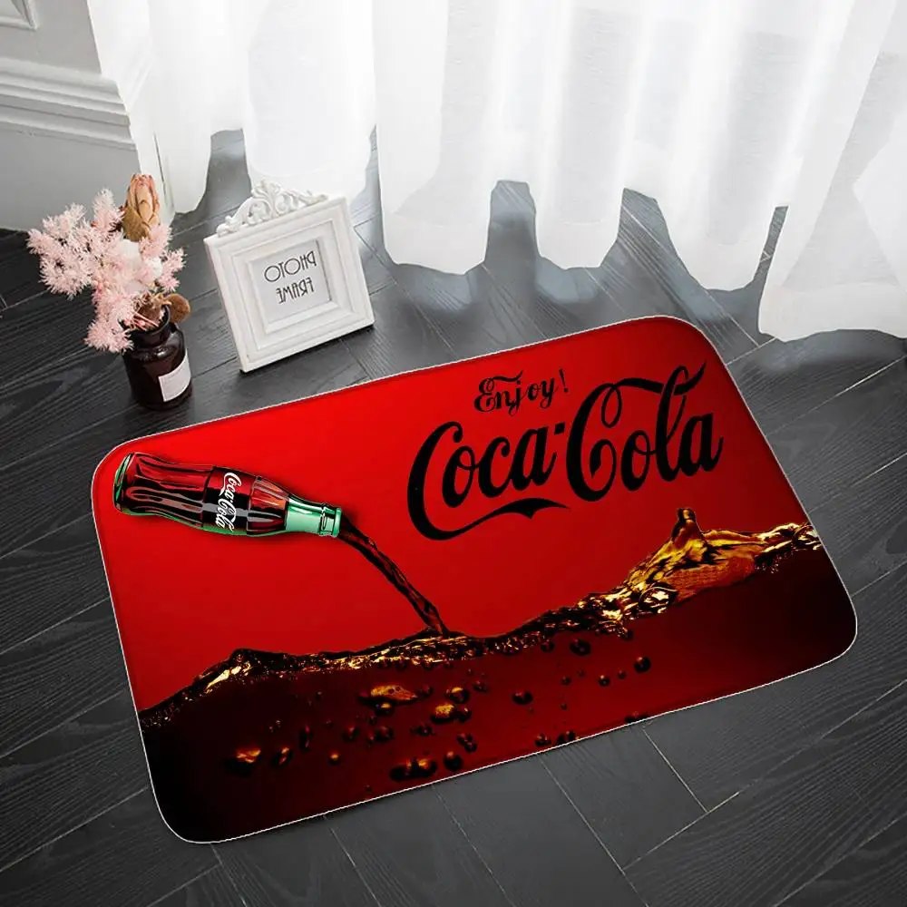 حار C-Cocas C-Colaes الكلمة حصيرة مدخل ممسحة حمام الحصير سجادة ضد الإنزلاق السجاد مدخل المنزل مخصص المطبخ القدم حصيرة