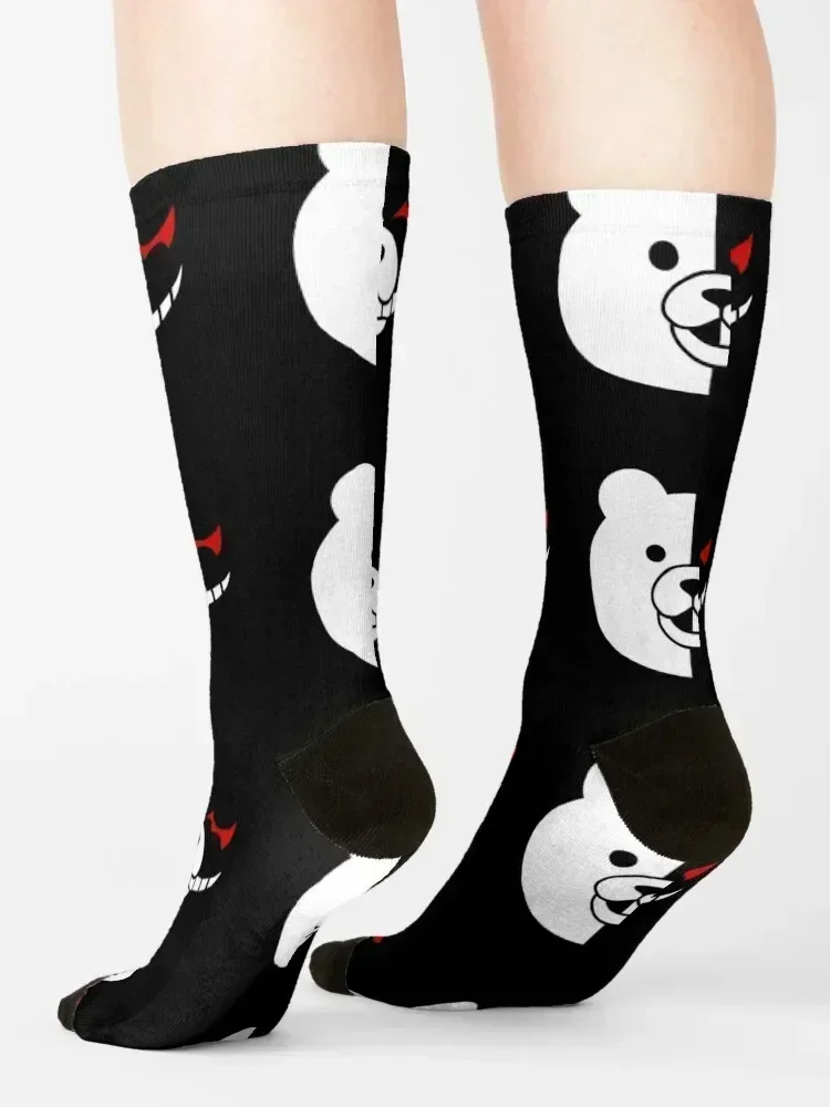 Dangan Ronpa - جوارب مونوكوما مُزينة بالزهور ذات علامة تجارية عصرية للرجال جوارب نسائية فاخرة للرجال