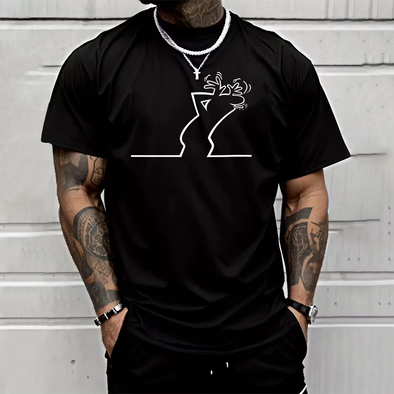 Männer Top Hohe Qualität 100% Baumwolle T-shirts Sommer Frühling Männlich Täglich Casual Mode Rundhals Kurzarm T-shirts – Detail 3