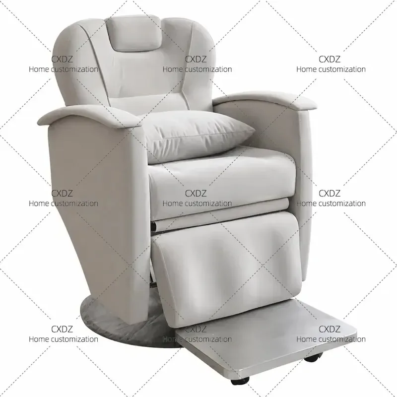 Hydraulic Barber Chair with Large Base Reclining Massage Salon Chair for Haircut Shampoo Beauty Shop Factory Direct Sale