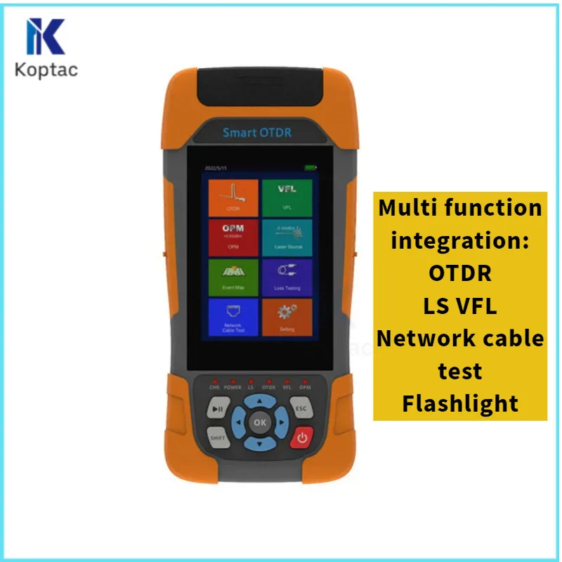 

Mini OTDR Fiber Optic Smart OTDR HJ1000-D, Support VFL, OLS, OPM, IOLA-Event Map, RJ45, 1310, 1550nm, 24/22dB FTTH