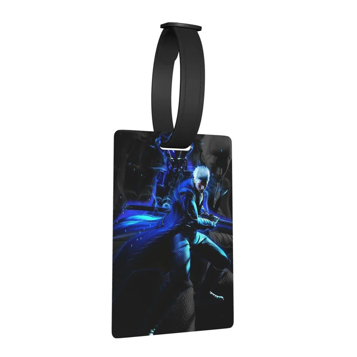 

Бирка для багажа Vergil из серии Devil May Cry, аксессуар для чемодана, бирка для ручной клади, держатель для бирки с именем, адресом и идентификатором