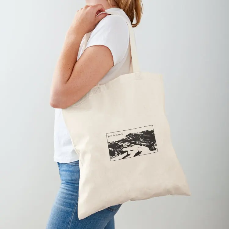 

Everything Everywhere All At Once Be a Rock Tote Bag Custom bag tote bag men's Women's shopping canvas tote