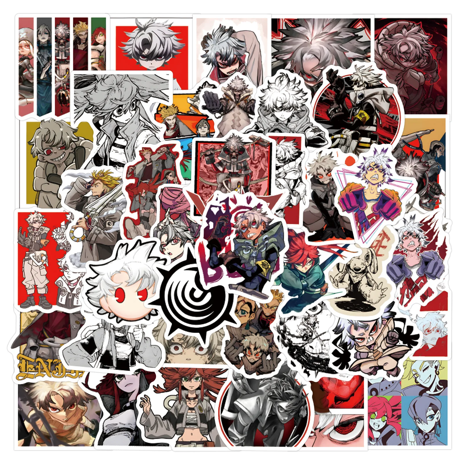 60pcs Cartoon GACHIAKUTA Decorative Pocketbook Stationery Cup Computer Waterproof Sticker