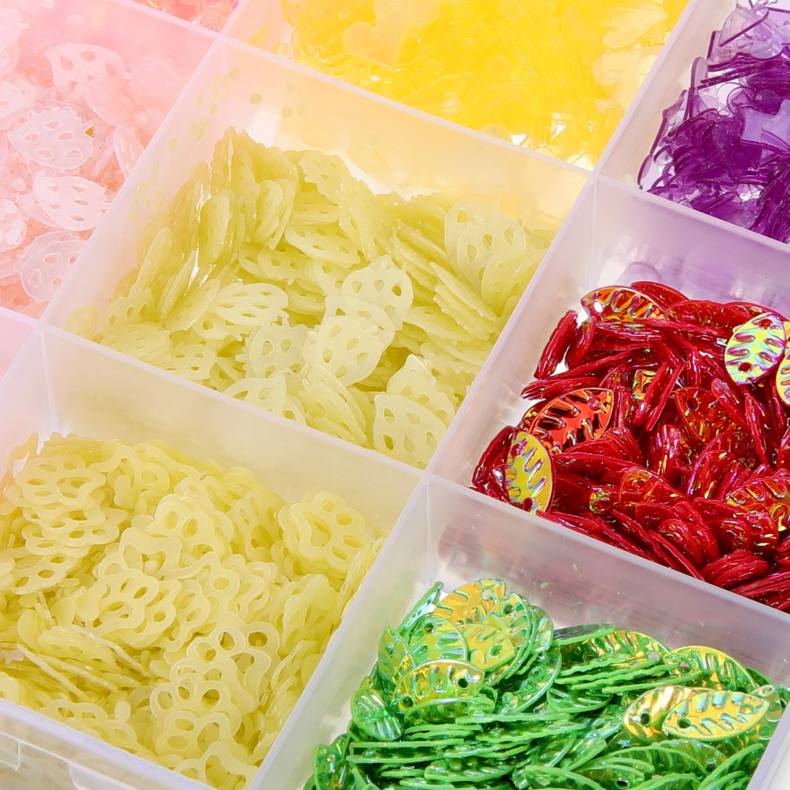 

1 Box Multi-Color Nail Art Sequins Durable Mixed Fine Glitter Beads for Nails Decoration Nails Art Sequins