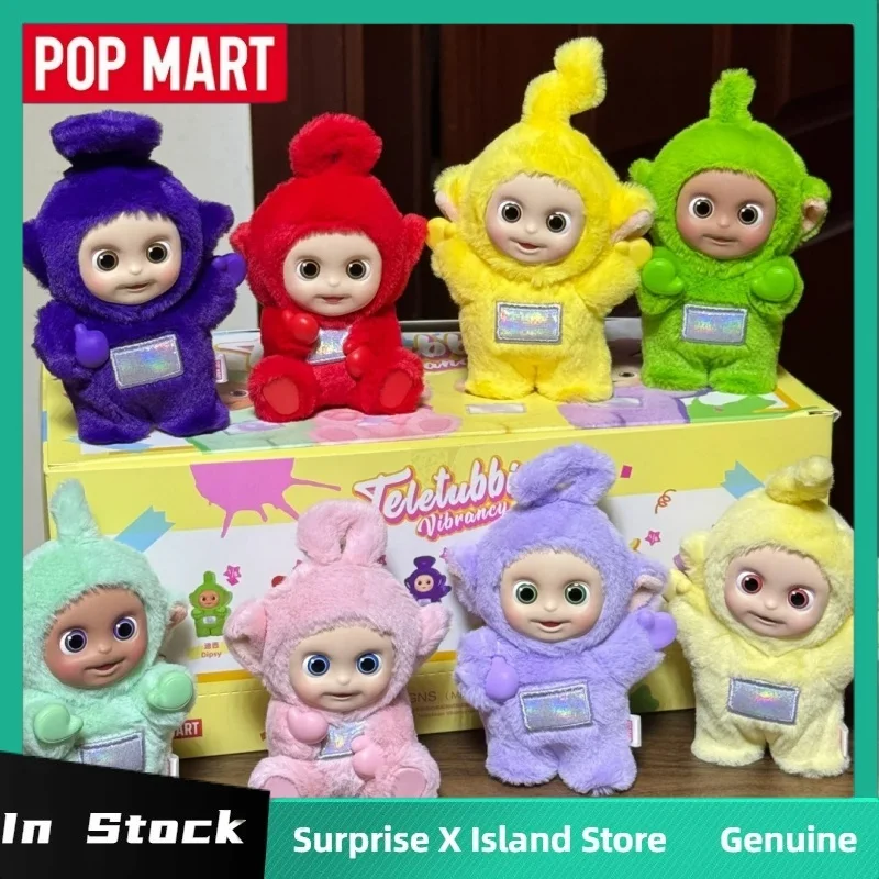 حقيقي Popmart Teletubbies قل مرحبا سلسلة صندوق أعمى لعبة أفخم المفاتيح الشكل هدية العصرية اللعب صندوق غامض الحلي الهدايا #3