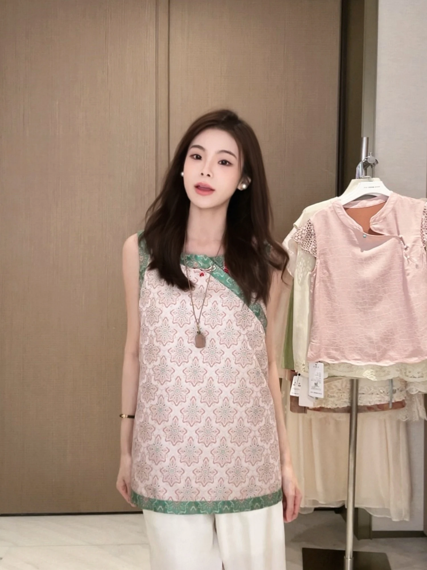 

Новая женская майка с принтом YUYU WANG Deer Tea, коллекция 2025 года, дышащая, из полиэстера