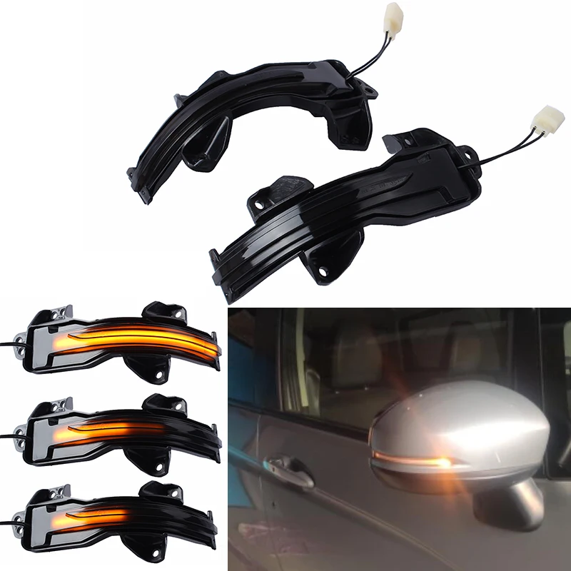 

For Honda Accord CR-V UR-V Jade XR-V HR-V Vezel City GM6 Greiz 2012-2018 Dynamic flashing signal indicator LED turn signal 2pcs