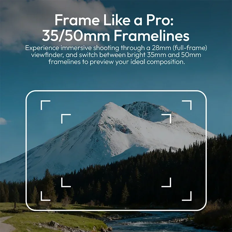 عدسة Ulanzi VF01 مقاس 35/50 مم Framelines 28 مم كاميرا بؤرية بمستوى الخصر مع مجموعة عدسات مكونة من 3 عناصر Sony Nikon Canon