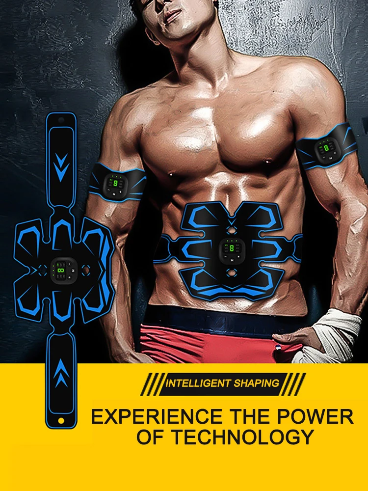 EMS فقدان الوزن اللياقة البدنية الاهتزاز حزام USB قابلة للشحن Ab الرياضة ممارسة حزام الكهربائية الجسم التخسيس مدلك للرجال والنساء #1
