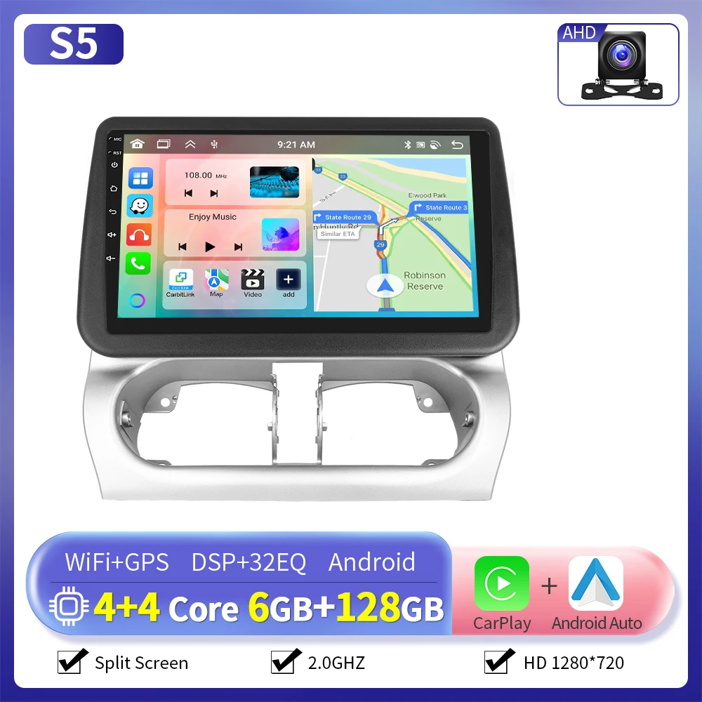 Camecho 9 "Draadloze Carplay Android Auto Radio Voor Opel Combo2001-2011/Crosa 2000-2006/Tigra 2004-2009 GPS Multimedia Speler