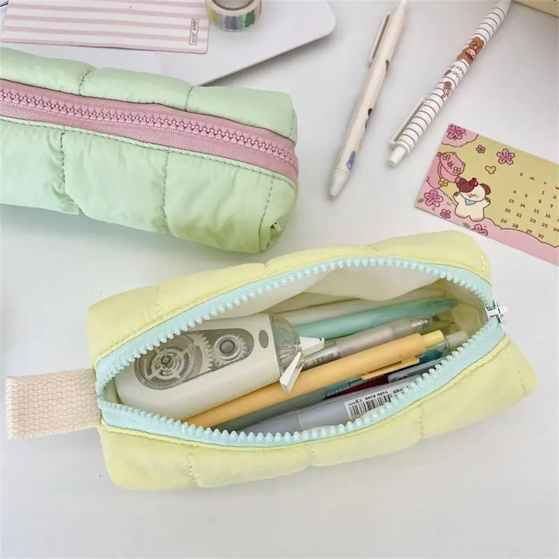 

Cute Cotton-filled Pencil Case Pen Bag Large-capacity Student Stationery Storage Bag Portable Fashion Girly Cosmetic Bag Gifts