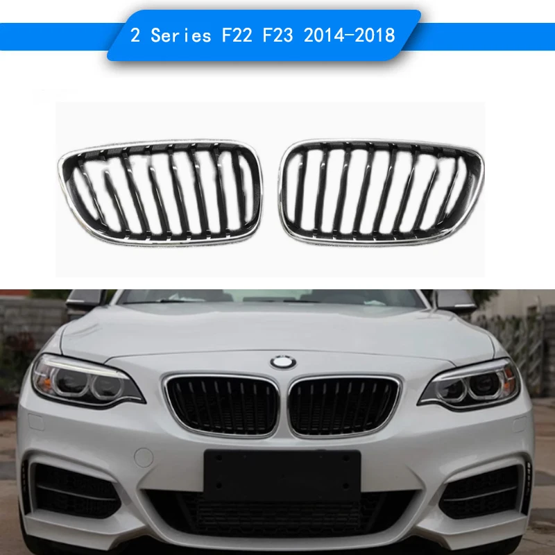 1 Slat style Grill Fit for BMW 2 series f20 f22 f23 2014-2018 Gloosy Black Front Grill 1 Slat 2 series f20 f22 f23