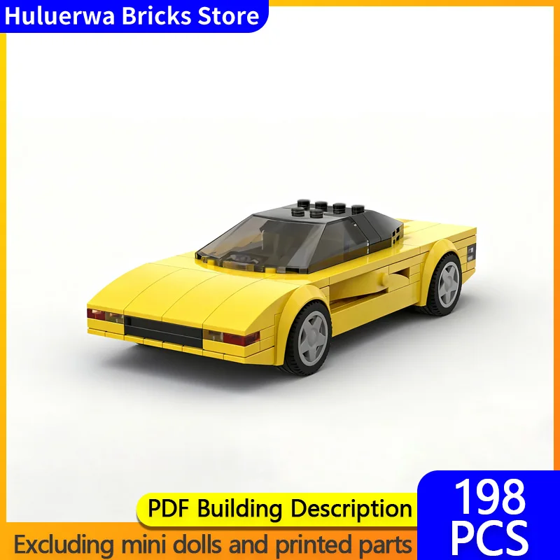 

Модель скоростного гоночного автомобиля MOC, строительные кирпичи 408, 4RM, двухдверный спортивный автомобиль, модульная технология, детские праздничные подарки, сборные игрушки