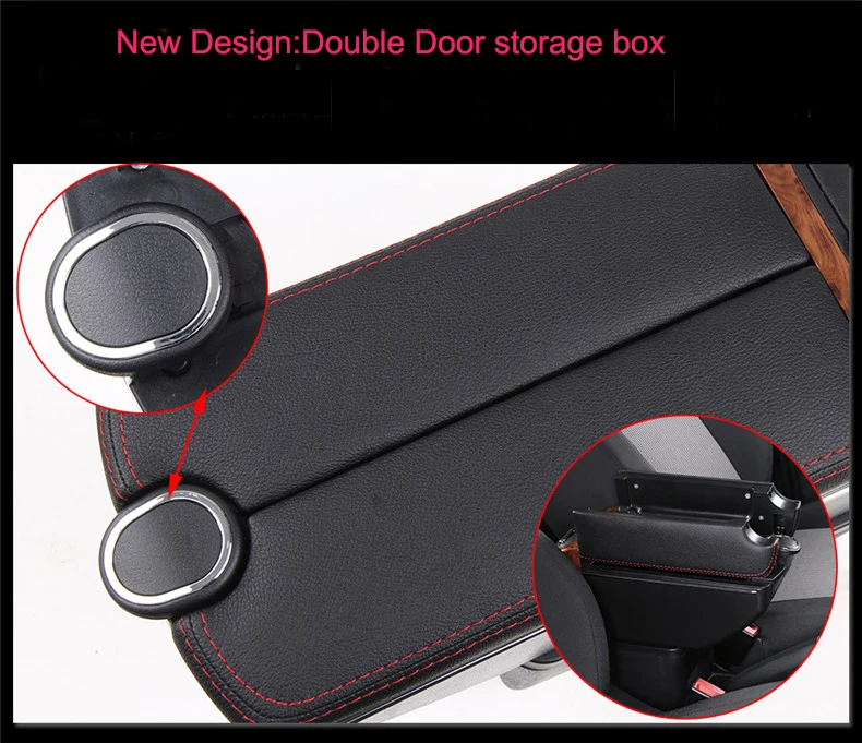 Porta USB per console centrale per auto, console centrale per auto a due porte