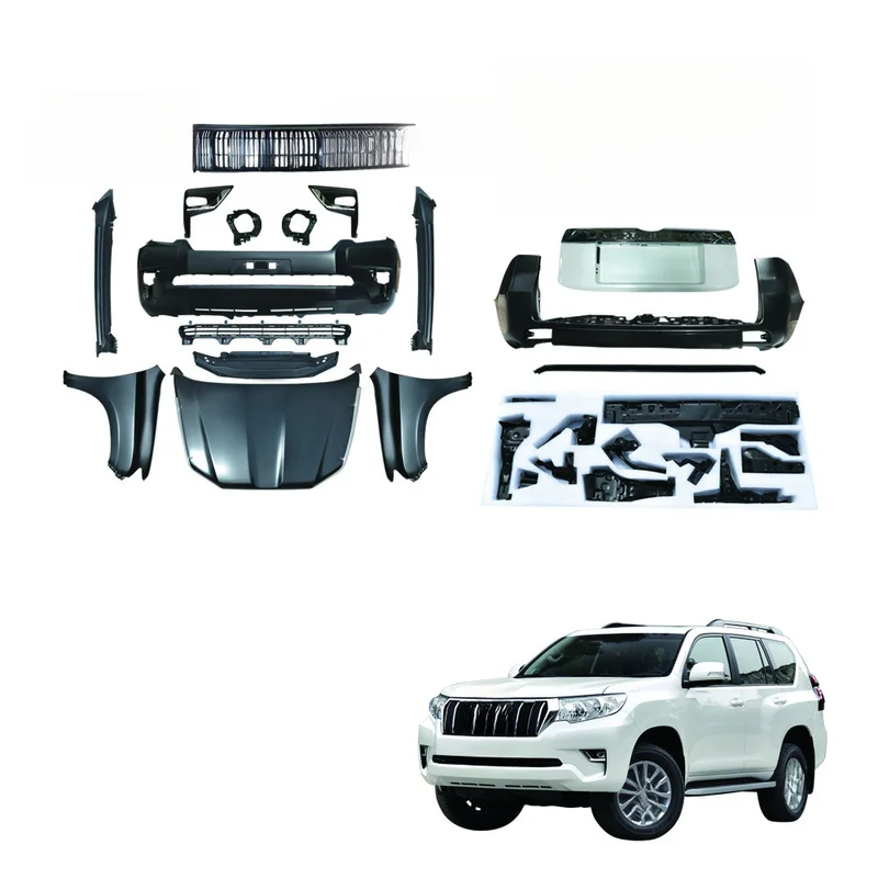 High Quality Facelift Body Kit For FJ150 Prado 2010-2017 Upgrade To 2018 Mod Parts